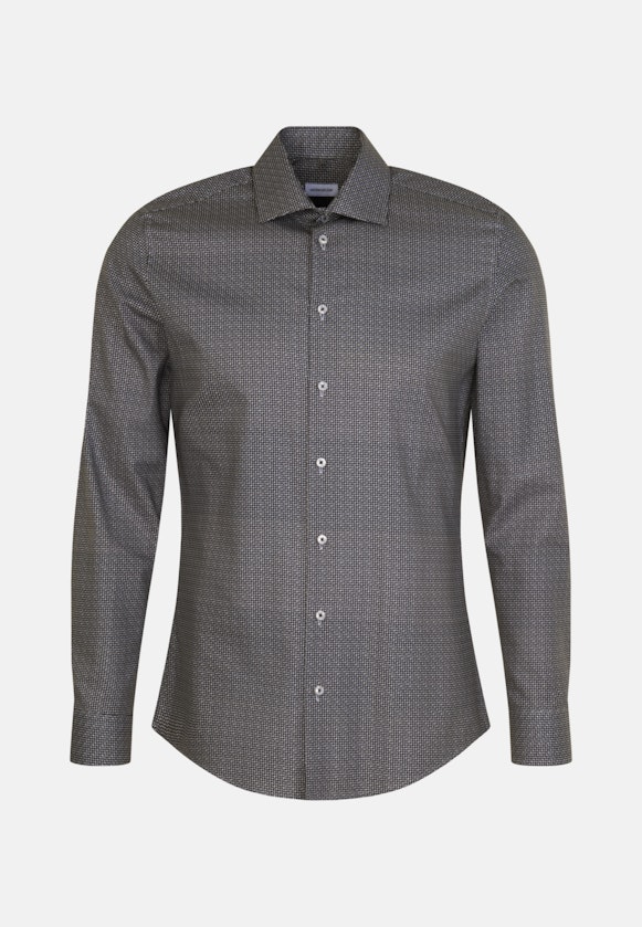 Chemise Business Slim Twill (sergé) Col Kent in Vert |  Seidensticker Onlineshop