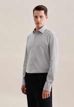 Business Shirt in Comfort with Kent-Collar in Brown |  Seidensticker Onlineshop