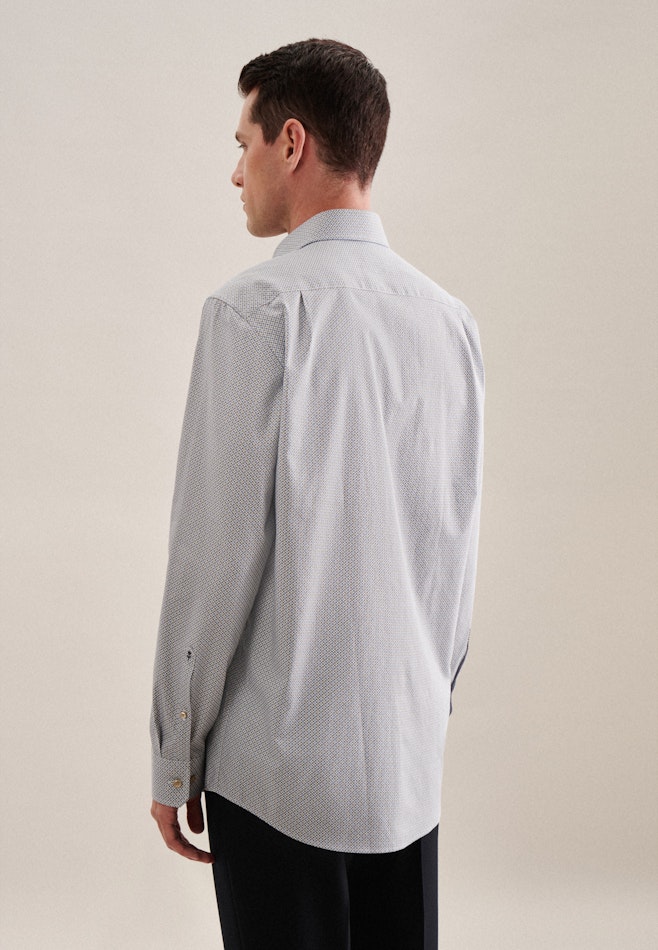 Business Shirt in Comfort with Kent-Collar in Brown | Seidensticker online shop