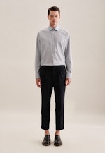 Comfort Business Hemd Druck in Braun |  Seidensticker Onlineshop