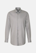 Business Shirt in Comfort with Kent-Collar in Brown |  Seidensticker Onlineshop