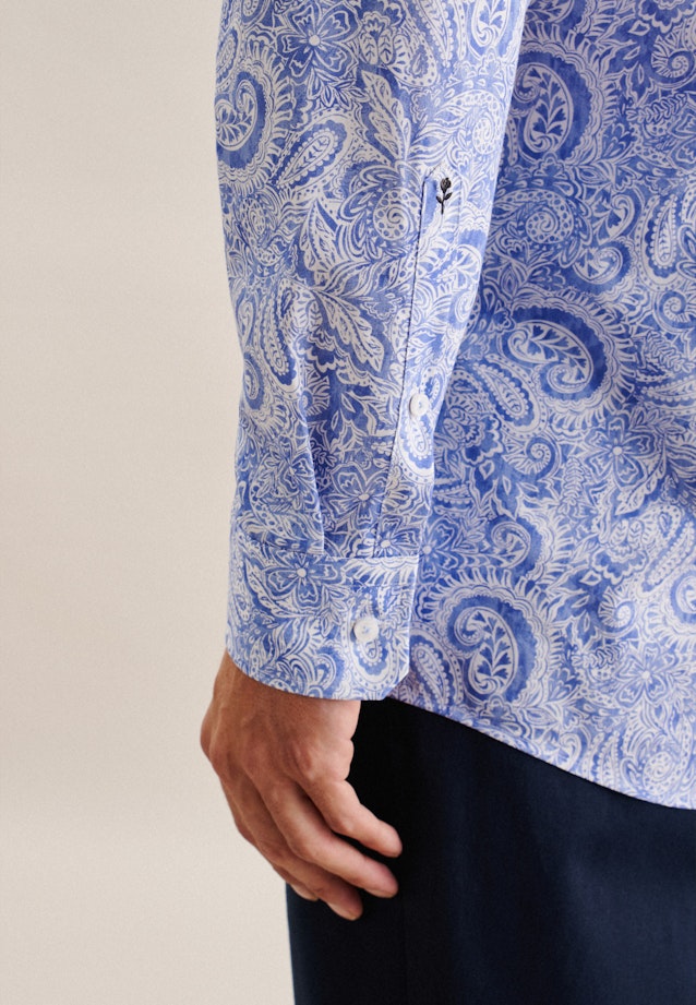 Comfort Business Hemd Paisley in Hellblau |  Seidensticker Onlineshop