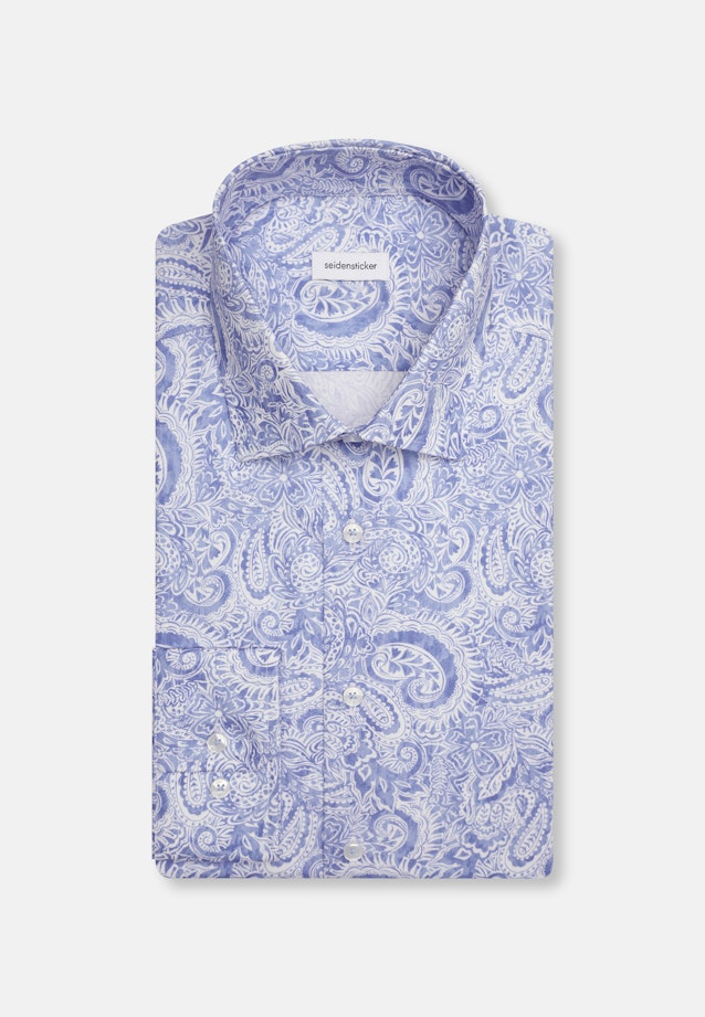 Comfort Business Hemd Paisley in Hellblau |  Seidensticker Onlineshop