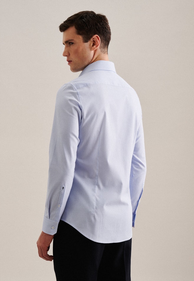 Chemise Business Shaped Twill (sergé) Col Kent dans Bleu Clair | Boutique en ligne Seidensticker