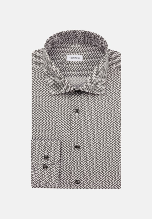Business Shirt in Shaped with Kent-Collar in Grey |  Seidensticker Onlineshop
