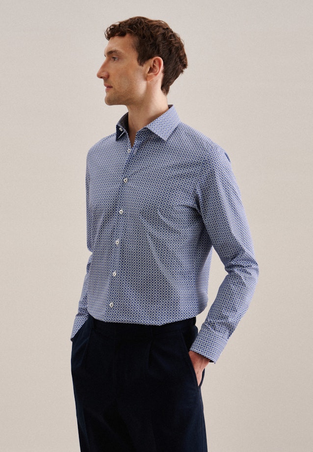 Business Shirt in X-Slim with Kent-Collar in Light Blue |  Seidensticker Onlineshop