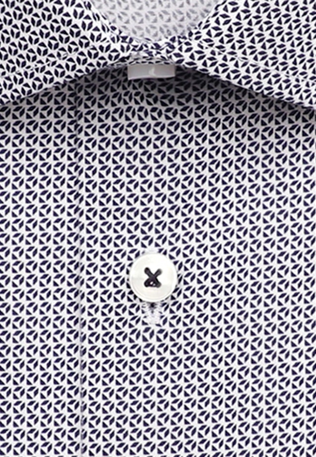 X-Slim Business Hemd Druck in Mittelblau |  Seidensticker Onlineshop
