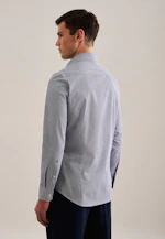 X-Slim Business Hemd Druck in Mittelblau |  Seidensticker Onlineshop