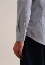 X-Slim Business Hemd Druck in Mittelblau |  Seidensticker Onlineshop