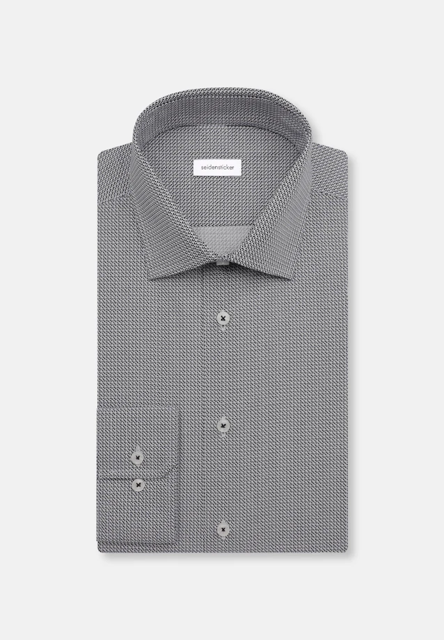 X-Slim Business Hemd Druck in Mittelblau |  Seidensticker Onlineshop