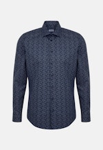 X-Slim Business Hemd Paisley in Mittelblau |  Seidensticker Onlineshop