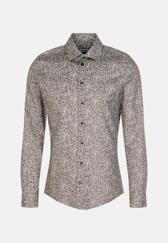 X-Slim Business Hemd Floral in Grau |  Seidensticker Onlineshop