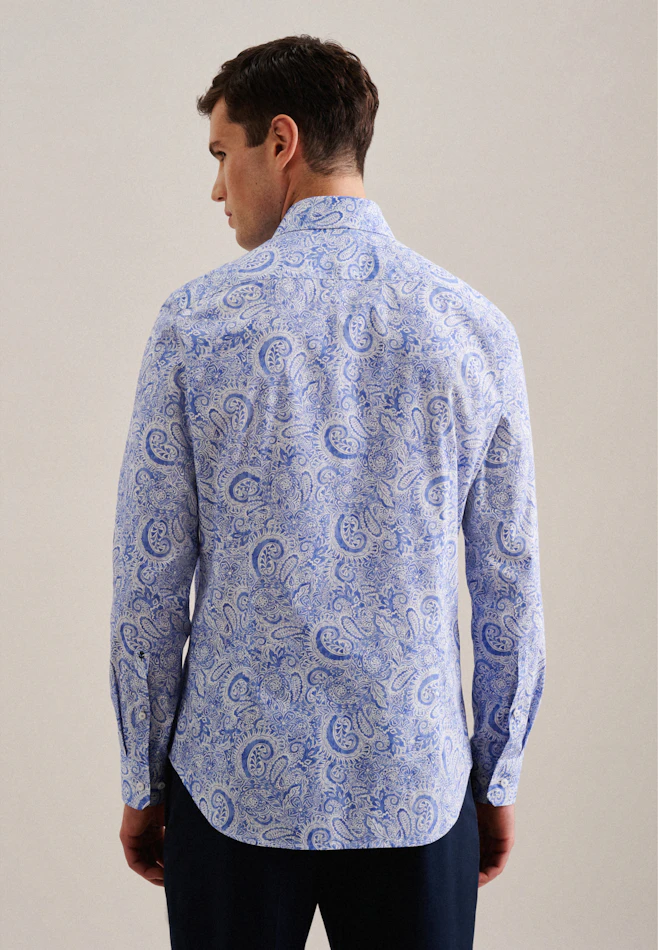 X-Slim Chemise d'affaires Paisley dans Bleu Clair | Boutique en ligne Seidensticker