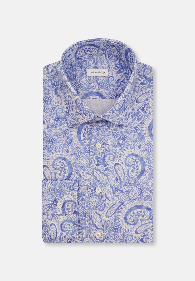 X-Slim Business Hemd Paisley in Hellblau |  Seidensticker Onlineshop