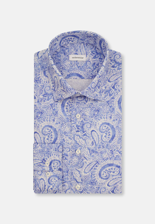 X-Slim Business Hemd Paisley in Hellblau | Seidensticker Onlineshop