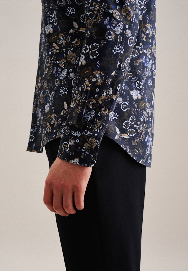 X-Slim Chemise d'affaires Imprimé in Bleu Foncé |  Seidensticker Onlineshop