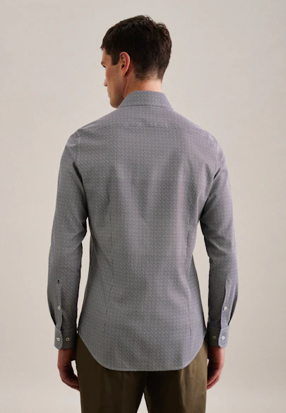 X-Slim Business Hemd Druck in Grün |  Seidensticker Onlineshop