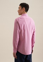 Non-iron Struktur Business overhemd in Slim with Kentkraag in Roze/Pink |  Seidensticker Onlineshop