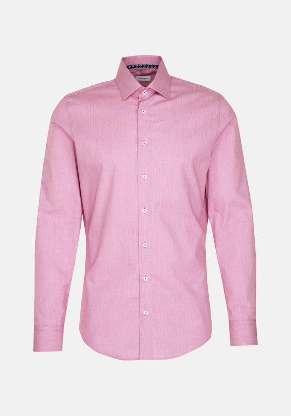 Bügelfreies Struktur Business Hemd in Slim mit Kentkragen in Rosa/Pink |  Seidensticker Onlineshop
