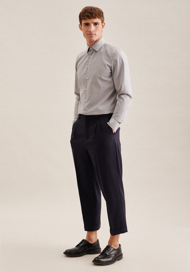 Slim Business Hemd Uni in Grau | Seidensticker Onlineshop