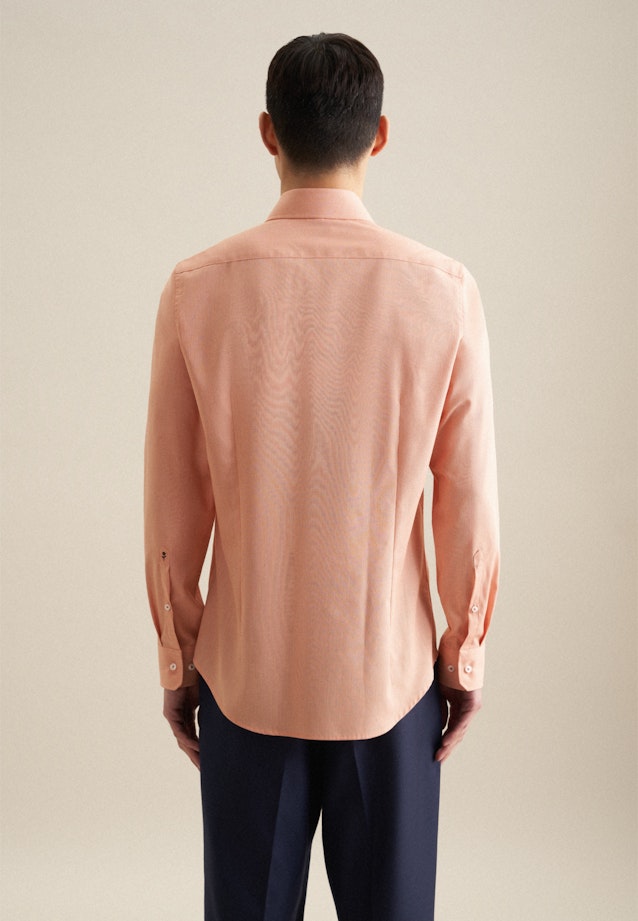 Non-iron Structure Business Shirt in Slim with Kent-Collar in Orange |  Seidensticker Onlineshop