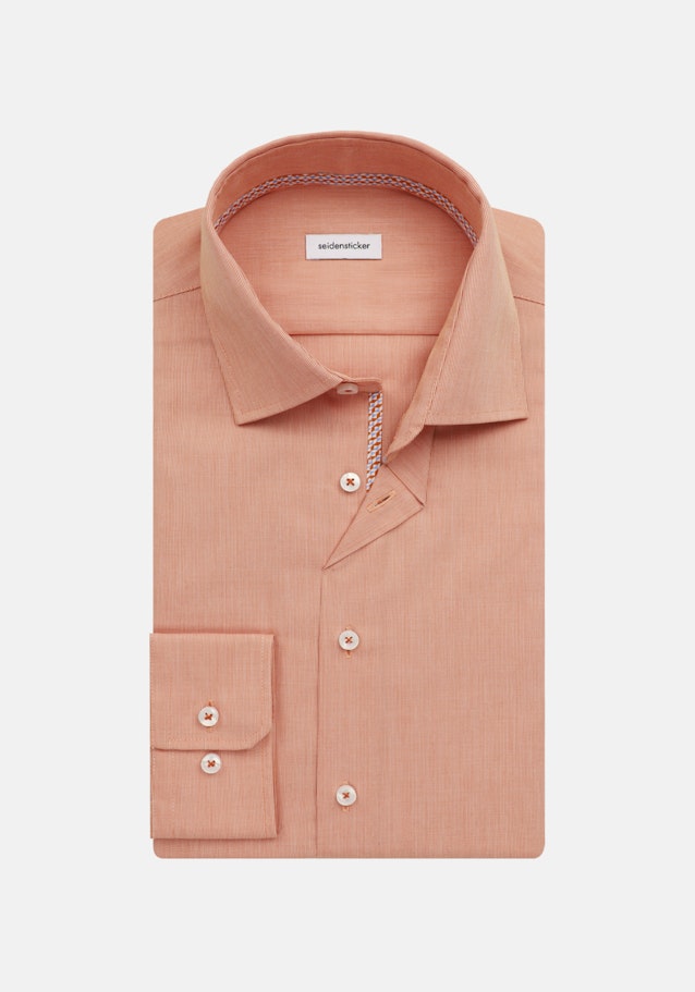 Non-iron Structure Business Shirt in Slim with Kent-Collar in Orange |  Seidensticker Onlineshop