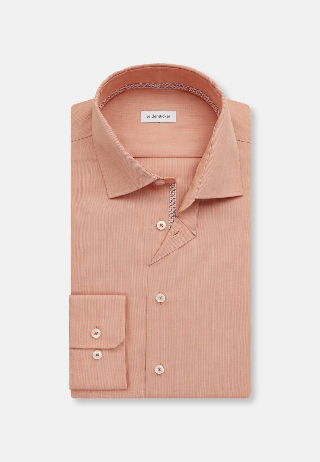 Slim Chemise d'affaires Uni dans Orange | Boutique en ligne Seidensticker