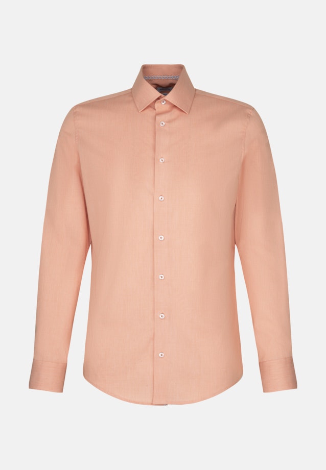 Non-iron Structure Business Shirt in Slim with Kent-Collar in Orange |  Seidensticker Onlineshop