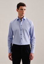 Non-iron Structure Business Shirt in Slim with Kent-Collar in Light Blue |  Seidensticker Onlineshop