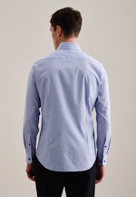 Non-iron Structure Business Shirt in Slim with Kent-Collar in Light Blue |  Seidensticker Onlineshop