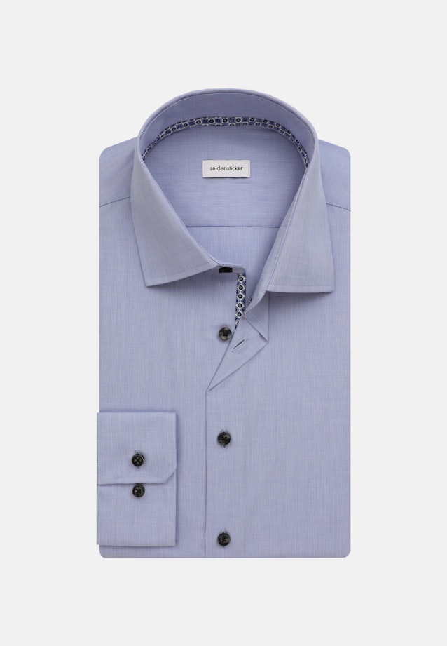 Non-iron Structure Business Shirt in Slim with Kent-Collar in Light Blue |  Seidensticker Onlineshop