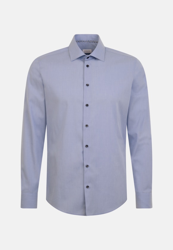 Non-iron Structure Business Shirt in Slim with Kent-Collar in Light Blue |  Seidensticker Onlineshop