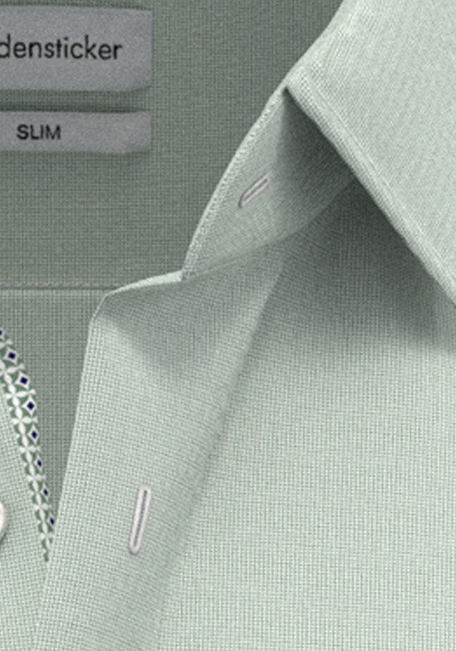 Non-iron Struktur Business overhemd in Slim with Kentkraag in Groen |  Seidensticker Onlineshop