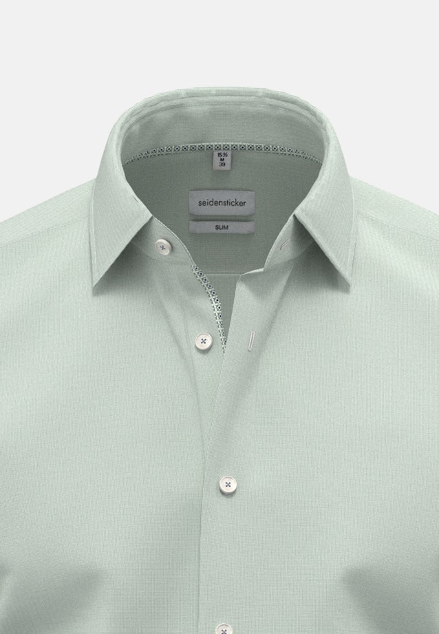 Slim Chemise d'affaires Uni in Vert |  Seidensticker Onlineshop