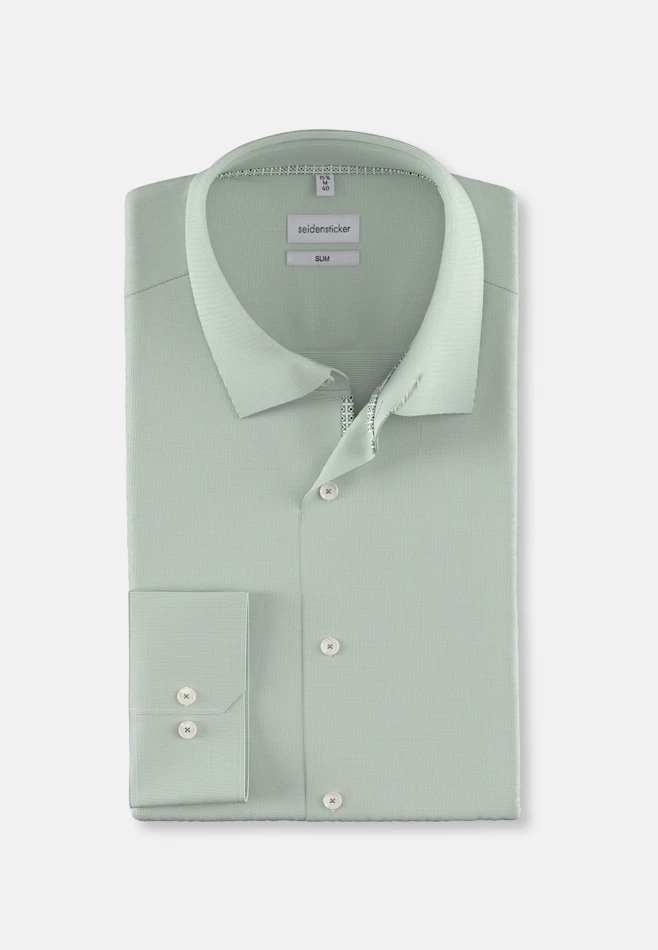 Slim Chemise d'affaires Uni dans Vert | Boutique en ligne Seidensticker