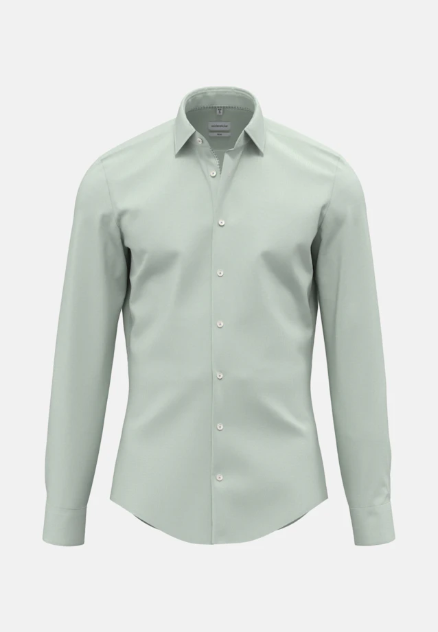 Slim Business Hemd Uni in Grün |  Seidensticker Onlineshop