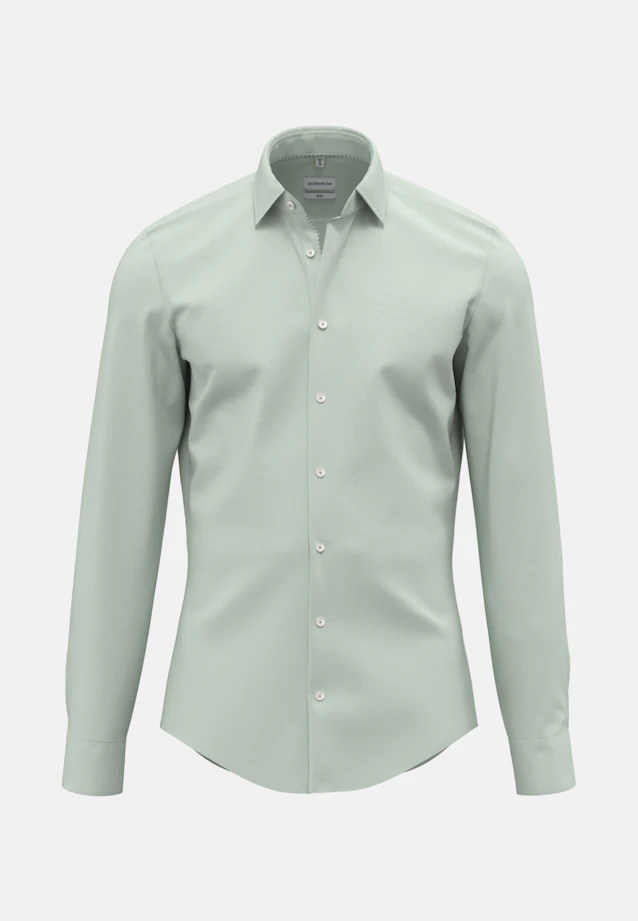 Slim Business Hemd Uni in Grün |  Seidensticker Onlineshop