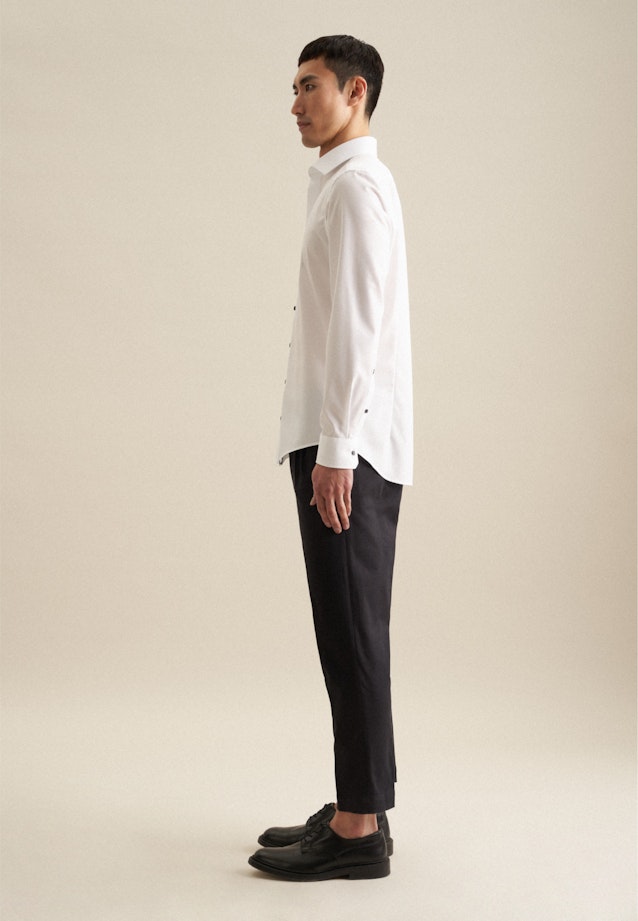Slim Business Hemd Uni in Weiß |  Seidensticker Onlineshop