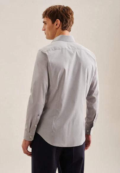 X-Slim Business Hemd Uni in Grau |  Seidensticker Onlineshop