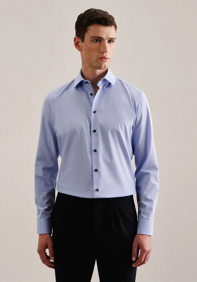 X-Slim Business Hemd Uni in Hellblau | Seidensticker Onlineshop