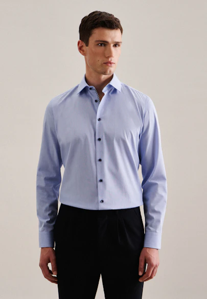 X-Slim Business shirt Uni in Light Blue |  Seidensticker Onlineshop