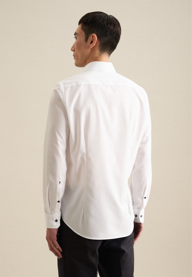 Non-iron Structure Business Shirt in X-Slim with Kent-Collar in White | Seidensticker online shop