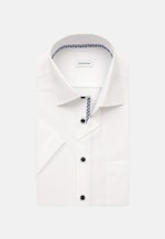 Chemise Business Comfort Structuré Col Kent in Blanc |  Seidensticker Onlineshop