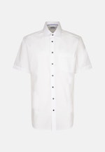 Chemise Business Comfort Structuré Col Kent in Blanc |  Seidensticker Onlineshop