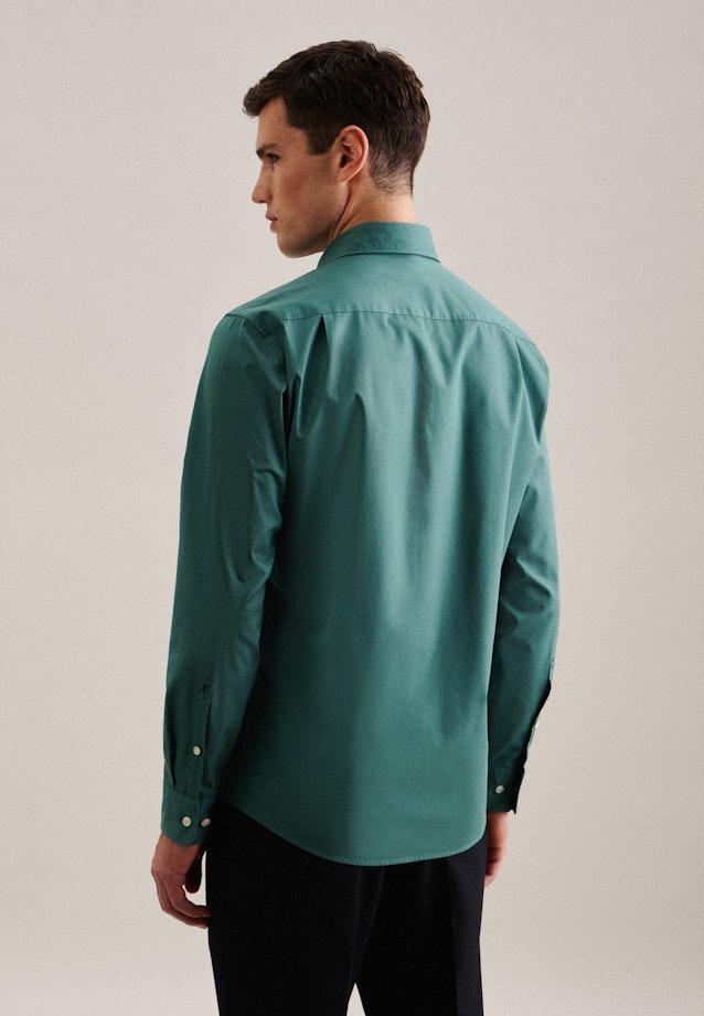 Casual overhemd in Regular with Kentkraag in Groen |  Seidensticker Onlineshop