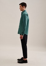 Regular Casual Hemd Uni in Grün |  Seidensticker Onlineshop