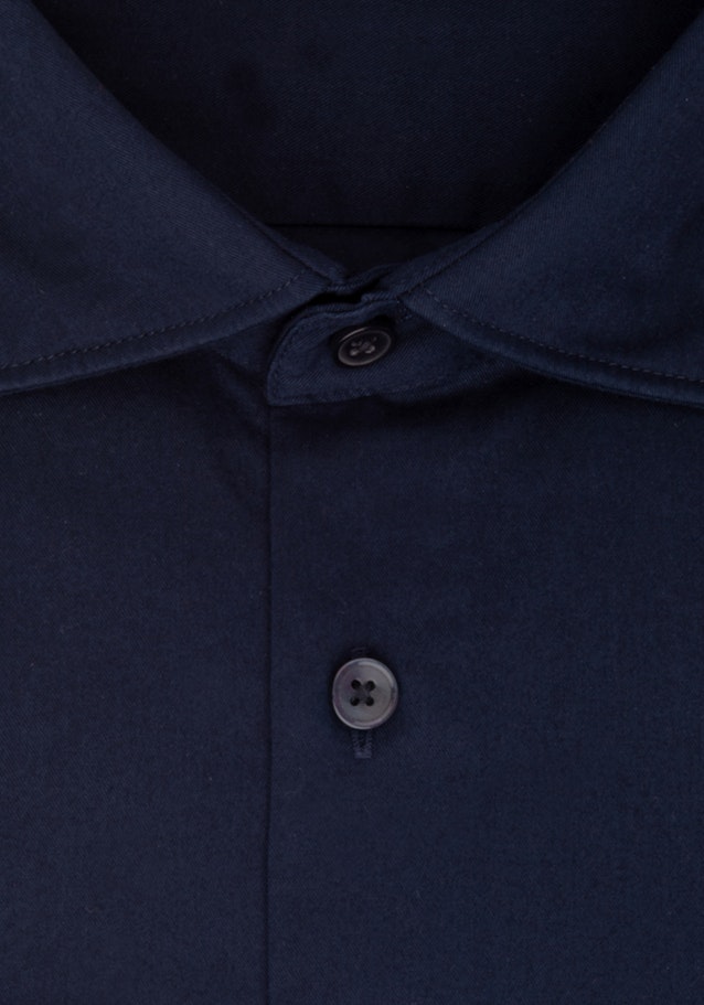Regular Casual Hemd Uni in Dunkelblau | Seidensticker Onlineshop