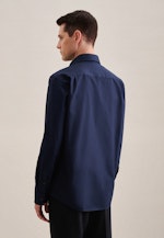 Regular Casual Hemd Uni in Dunkelblau |  Seidensticker Onlineshop