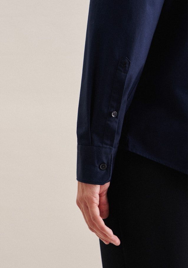 Regular Casual Hemd Uni in Dunkelblau | Seidensticker Onlineshop