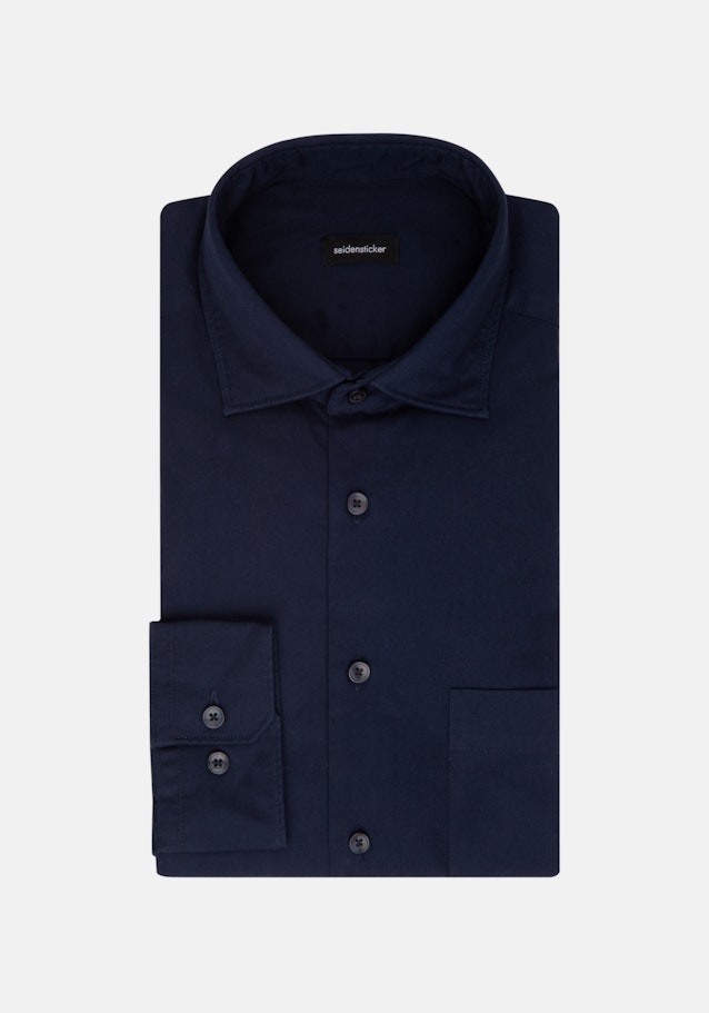 Casual Shirt in Regular with Kent-Collar in Dark Blue |  Seidensticker Onlineshop